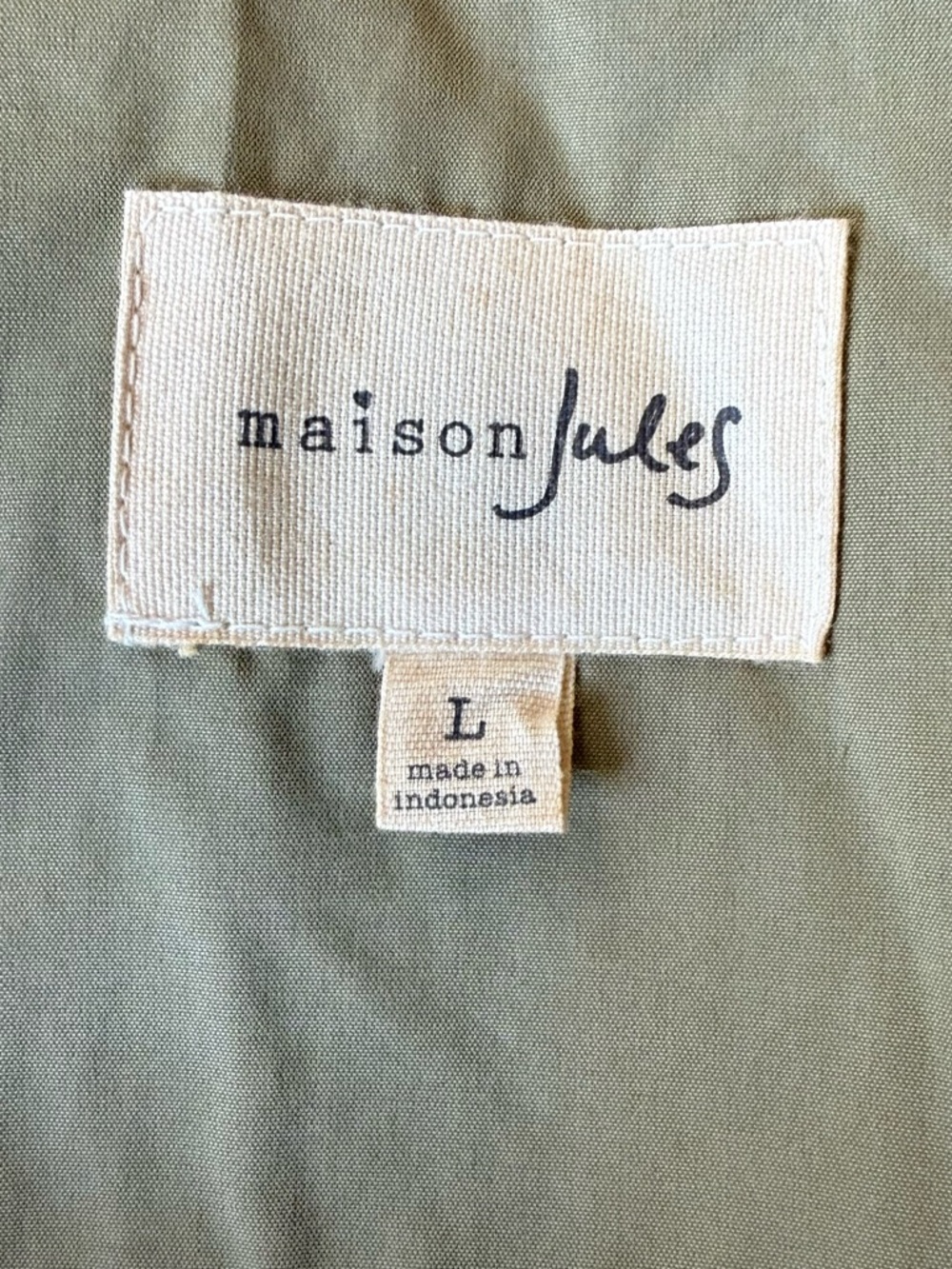 Maison Jules Olive military-style utility parka - Picture 2 of 4